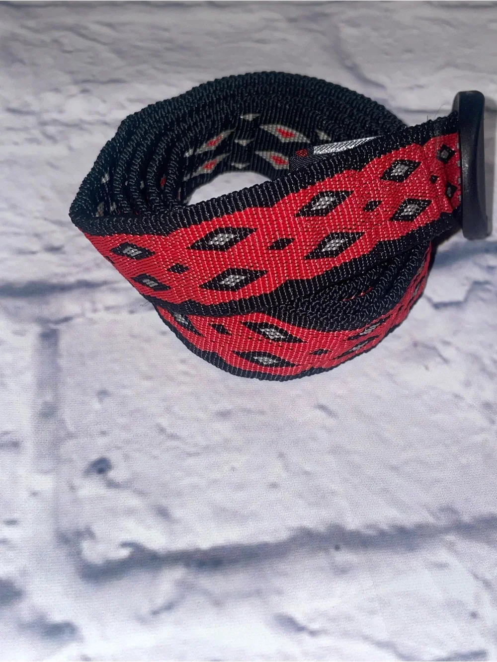 Bison Designs Black and Red Belt - Medium